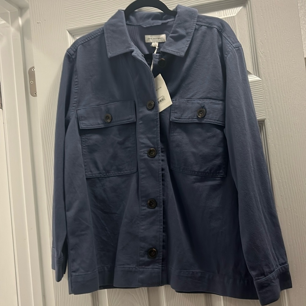 NWT Free Assembly Blue Surplus Shirt Jacket